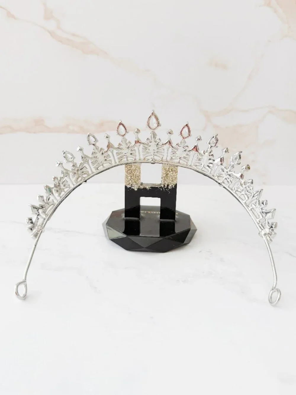 Kids Silver Crystal Tiara, Princess Crown, Birthday Tiara, Girls Pageant Crown